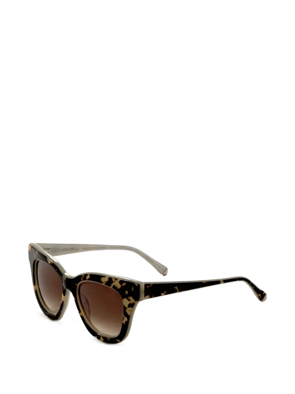 TURA x Kate Young Occhiali da sole Candy con effetto tartarugato - Verde