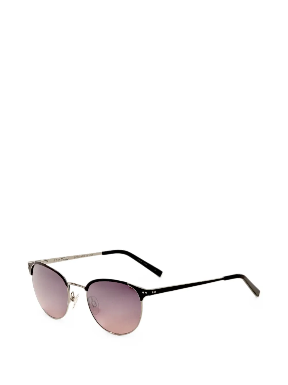 TURA x Kate Young round-frame sunglasses