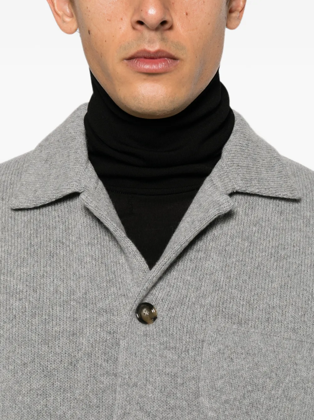 Lardini Wollen vest Grijs