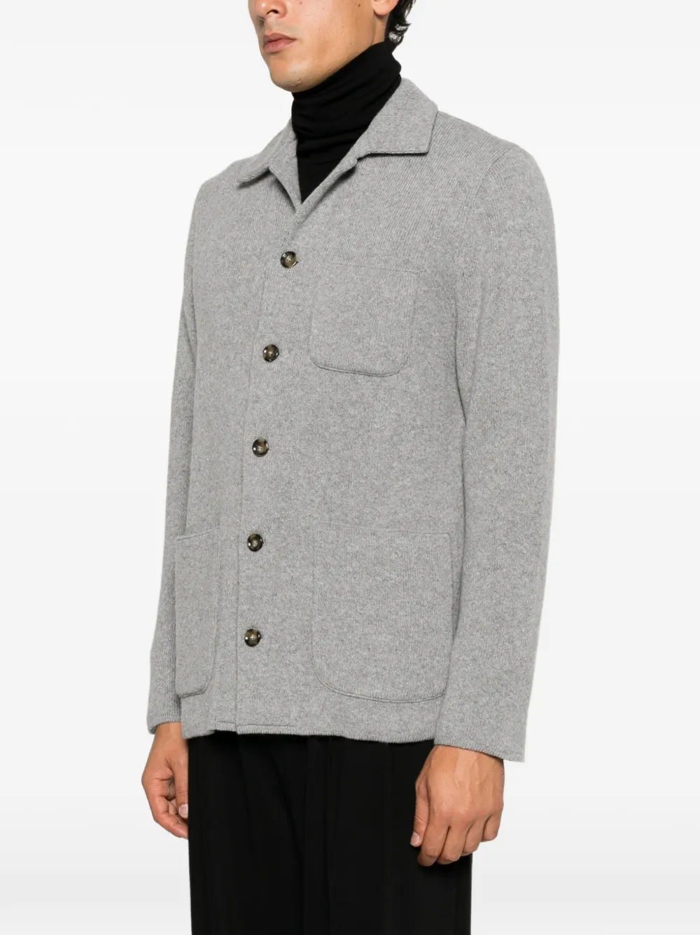 Lardini Wollen vest Grijs