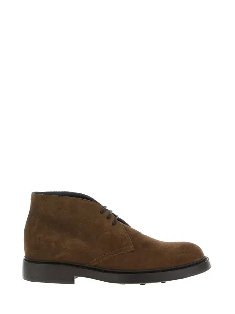 Doucal's lace-up suede boots