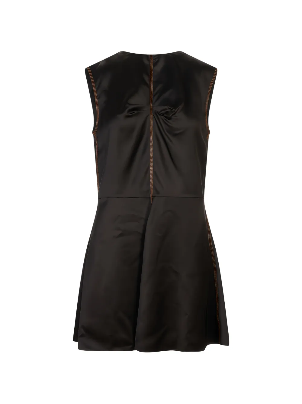 Marni contrast-stitch sleeveless dress - Nero