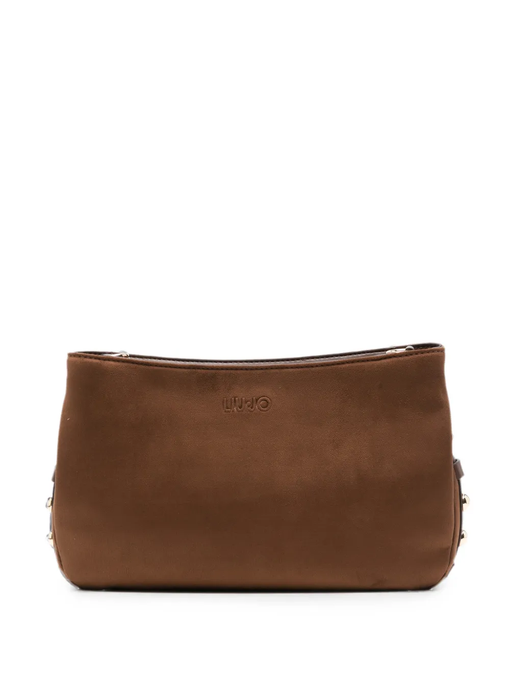 LIU JO embossed-logo crossbody bag - Braun