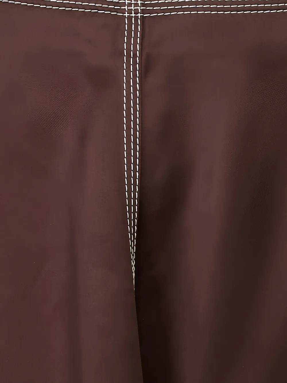 Marni Midi-rok met contrasterend stiksel Bruin