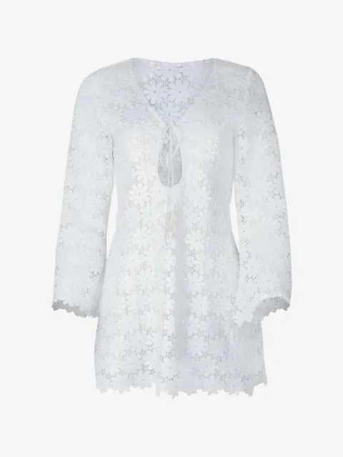 Waimari Seraphine guipure-lace mini dress