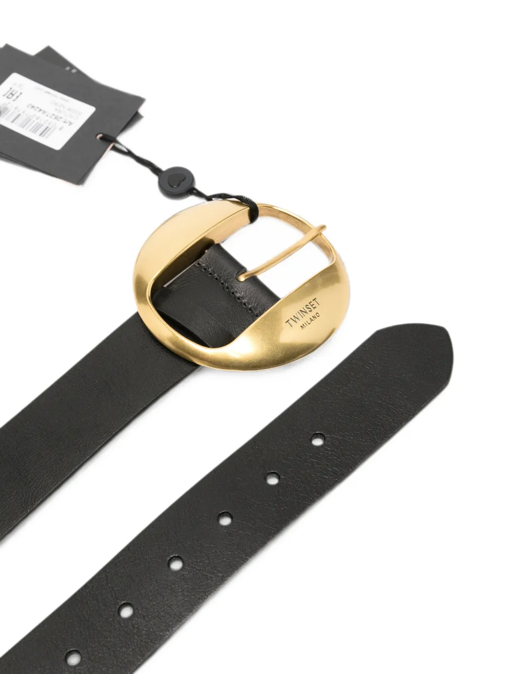 TWINSET Riem met logogesp Zwart