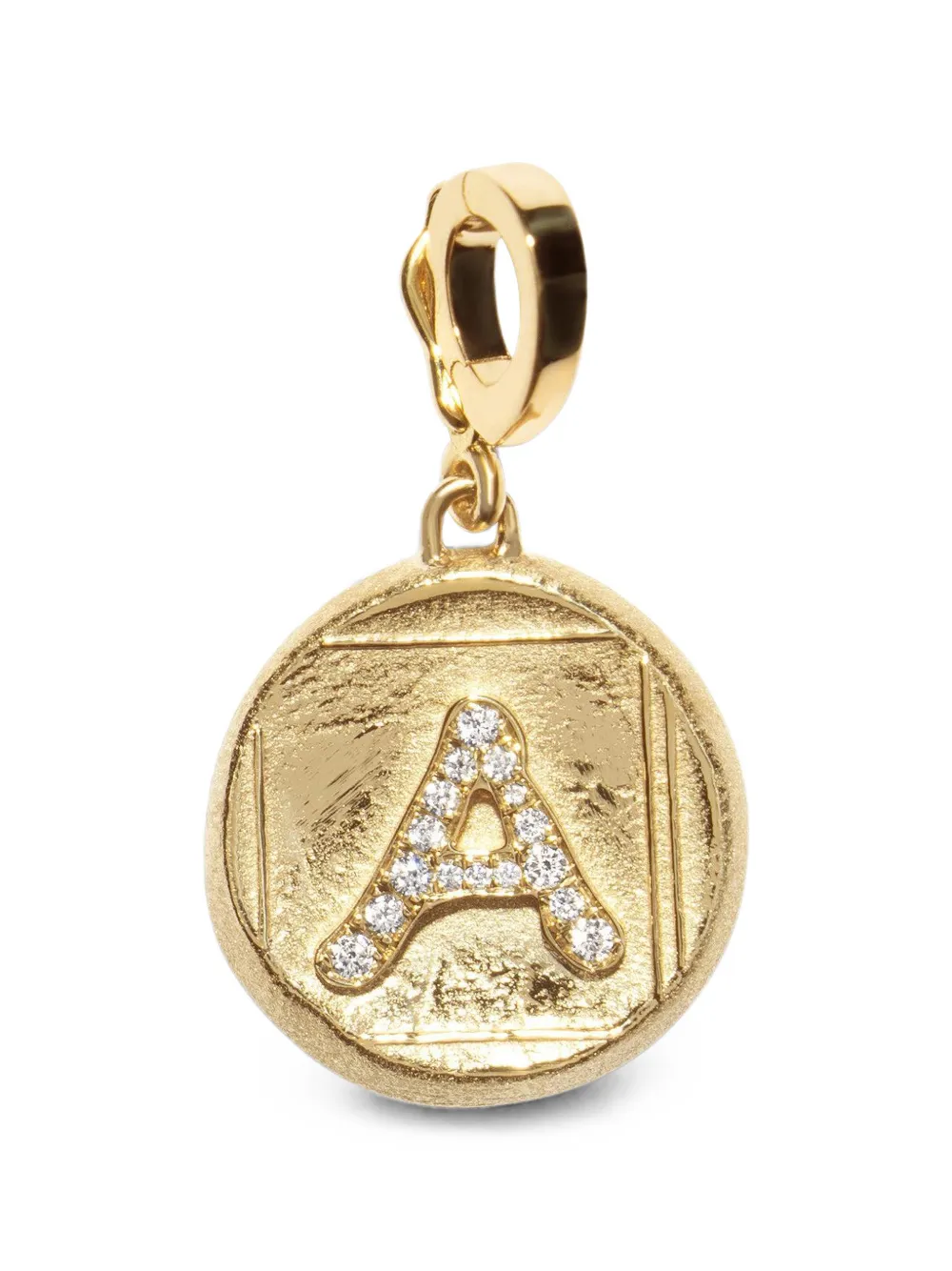 Azlee Diamantanhänger mit Initiale - Gold