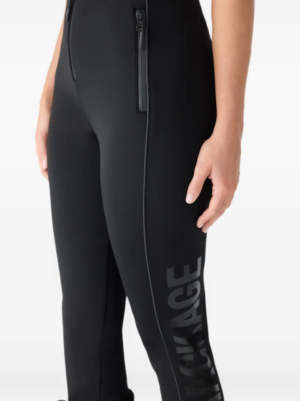 Mackage Zavi skibroek met logoprint Zwart