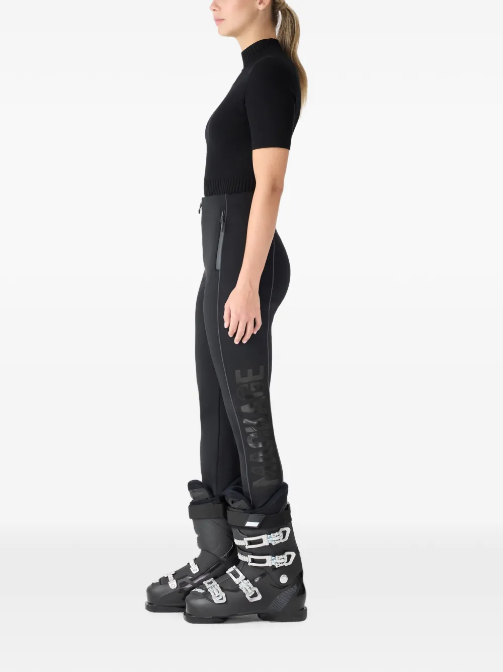 Mackage Zavi skibroek met logoprint Zwart