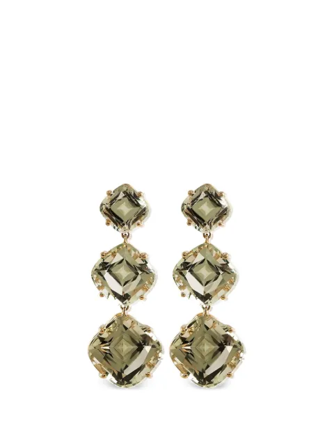 Goshwara boucles d’oreilles prasiolite