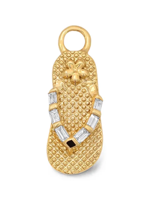 Sara Weinstock flip-flop-motif diamond pendant