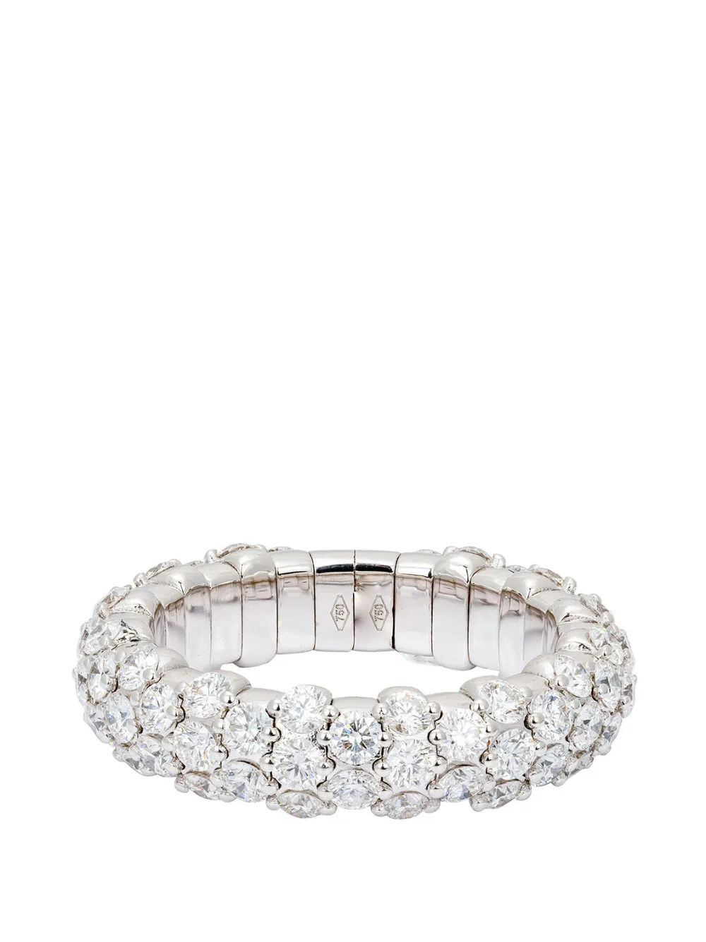 ZYDO diamond stretch ring - Argento