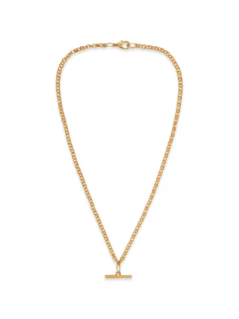 Susan Caplan Vintage 1990s Rediscovered T-bar figaro-chain necklace