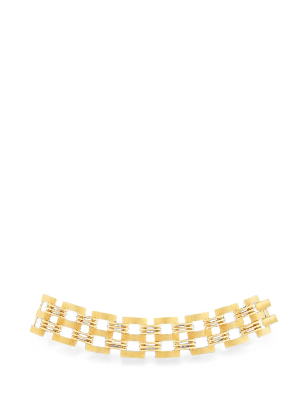 Pre-owned Monet Egyptian Revival 1980s Link-chain Bracelet In Gold