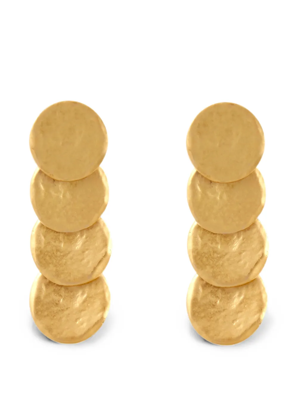 Saint Laurent Pre-Owned 1990s clip-on earrings - Gold