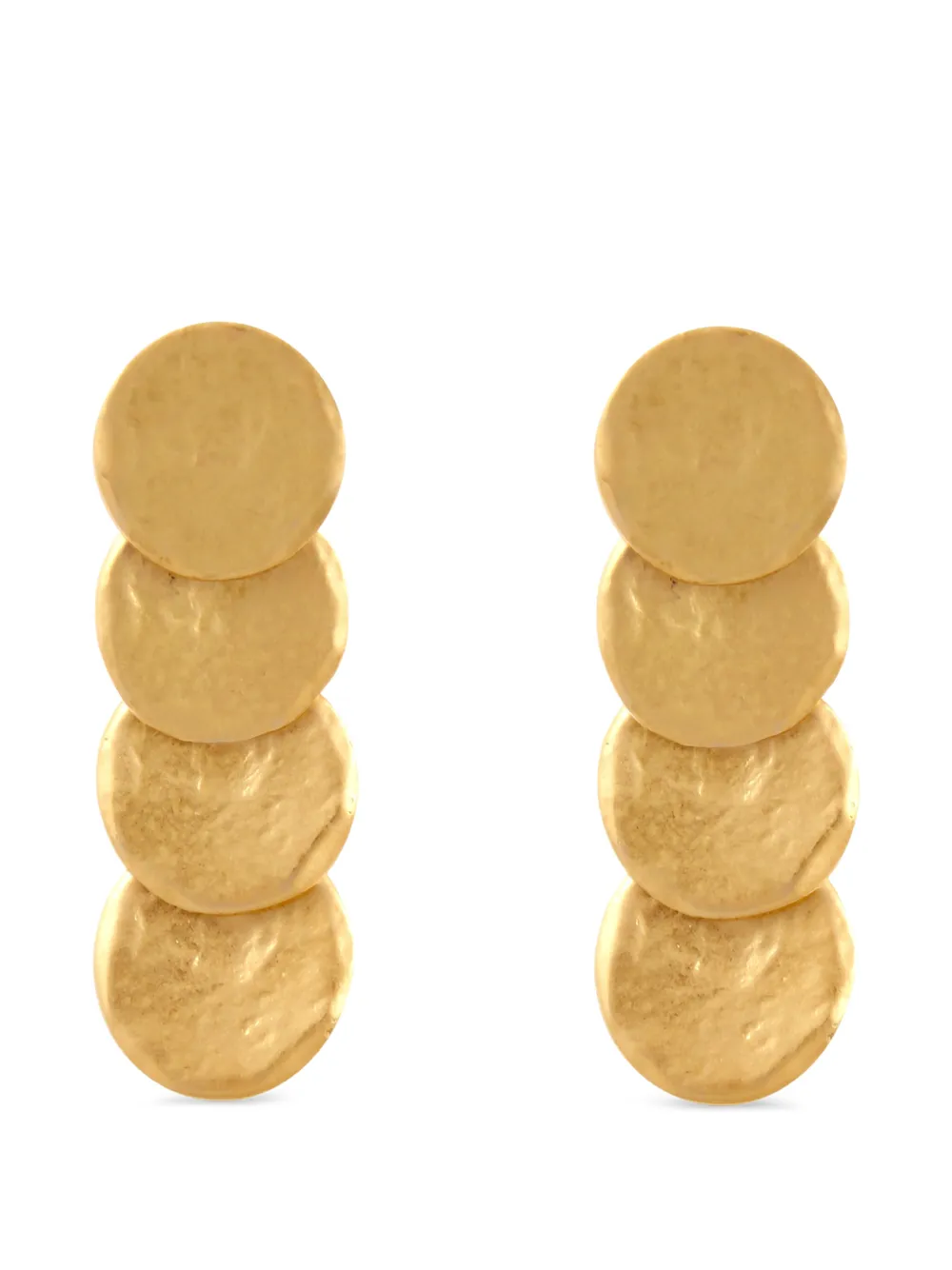 Saint Laurent Pre-Owned 1990s clip-on earrings - Oro