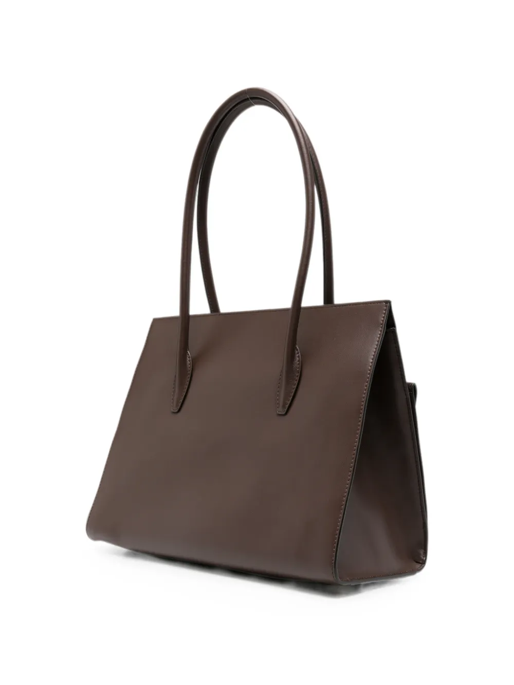 Furla Leren shopper met gesp-detail Bruin