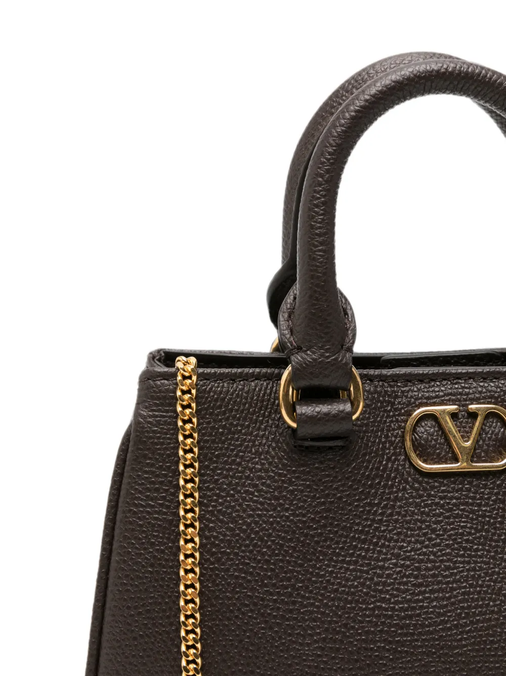 Valentino Garavani Leren shopper Bruin