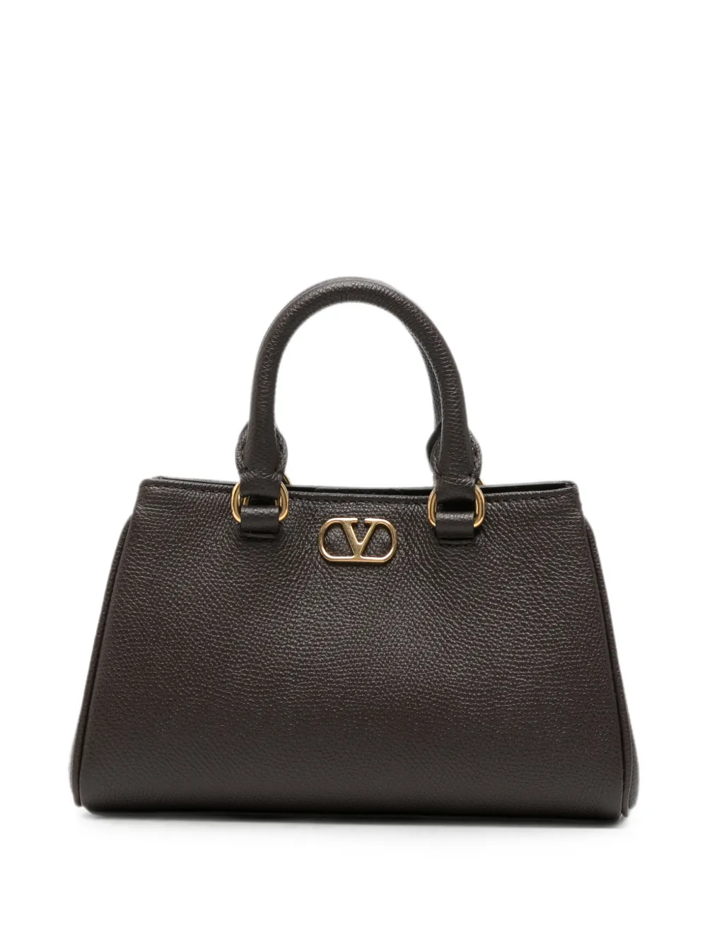 Valentino Garavani leather tote bag - Braun