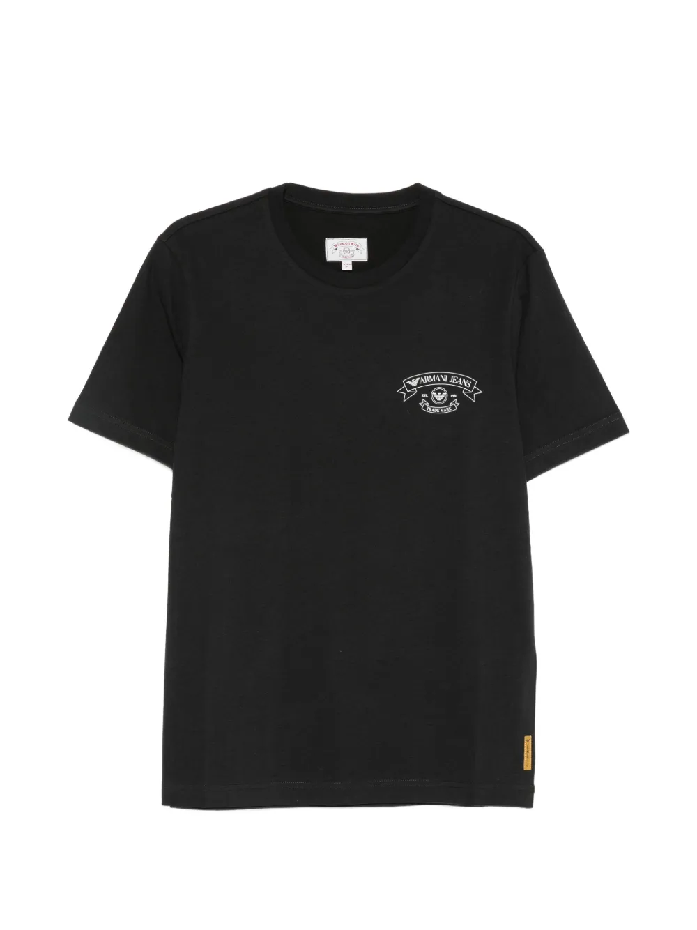 Emporio Armani T-shirt in cotone con logo - Nero