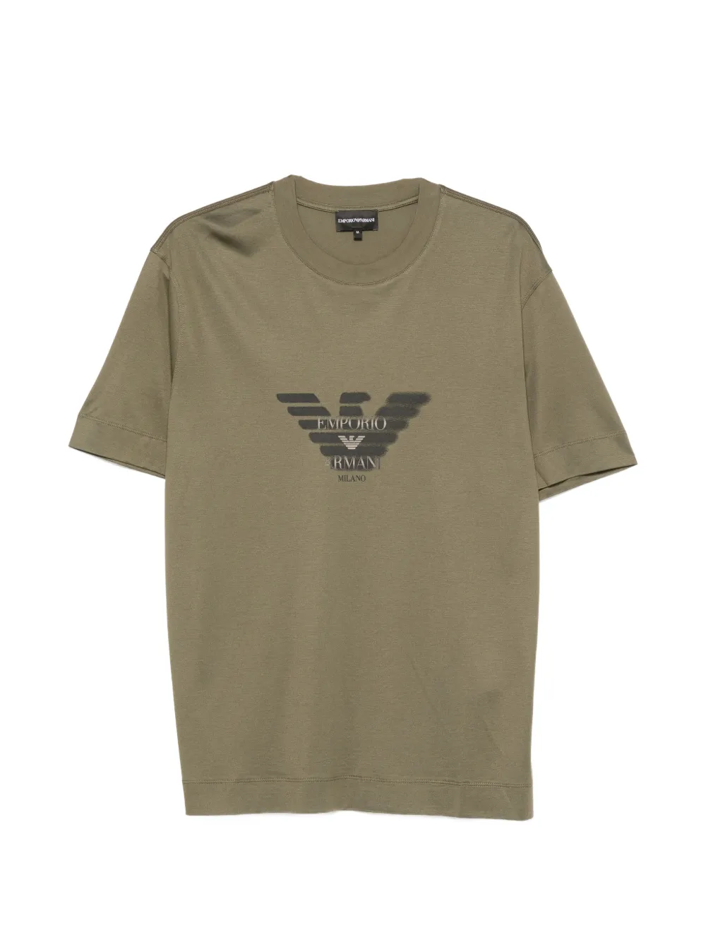 Emporio Armani logo-print T-shirt - Verde