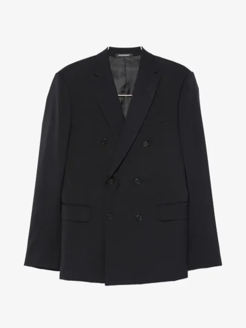 Emporio Armani double-breasted virgin-wool suit