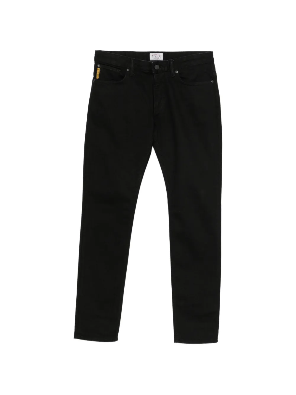 Emporio Armani logo-patch slim-fit jeans - Schwarz