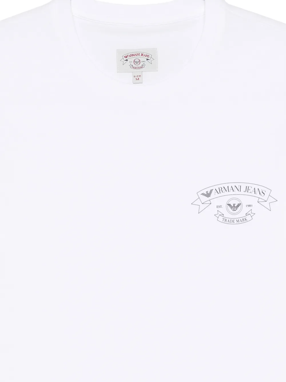 Emporio Armani T-shirt met logoprint Wit