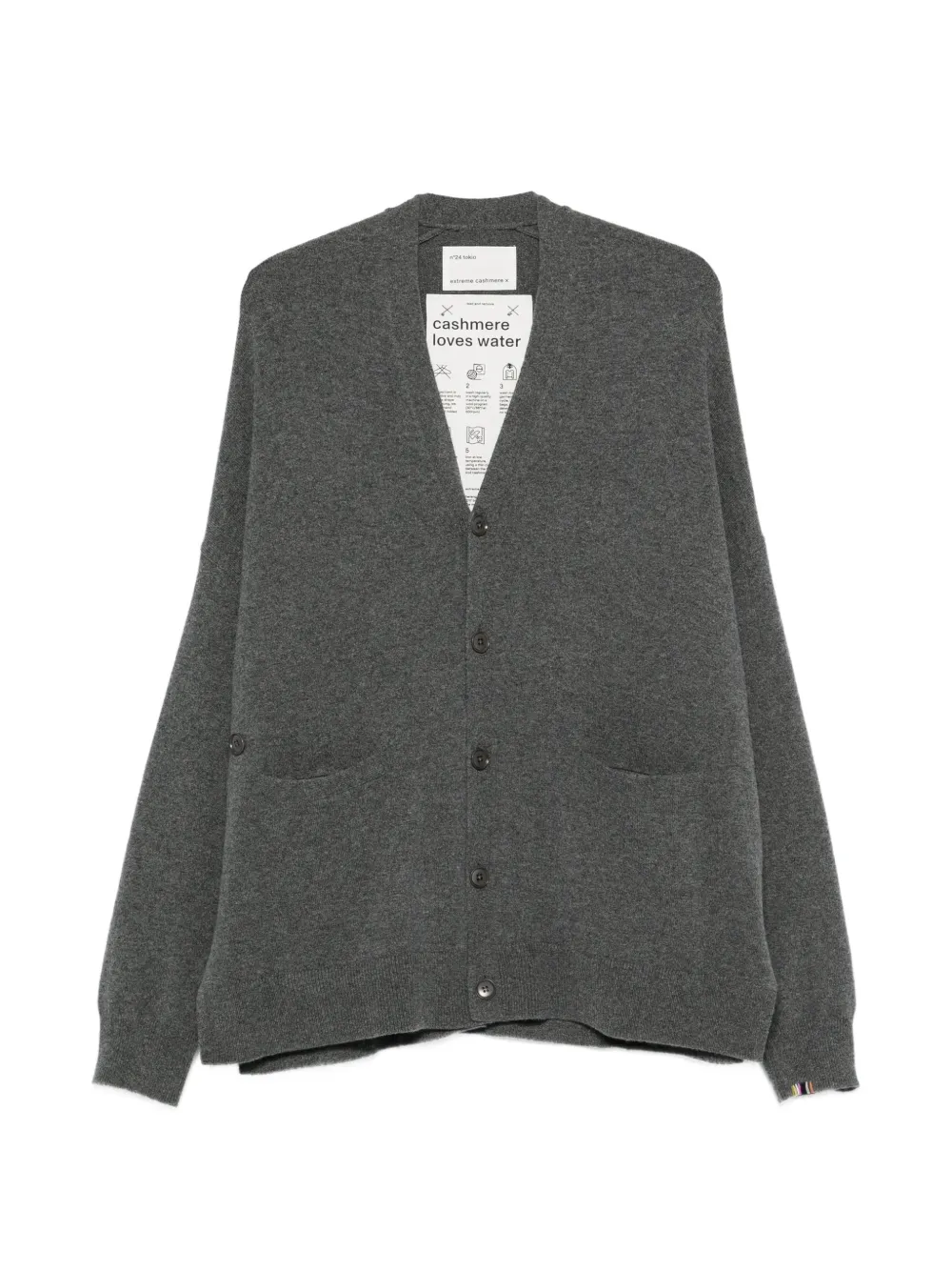 extreme cashmere Tokio V-neck cardigan - Grigio