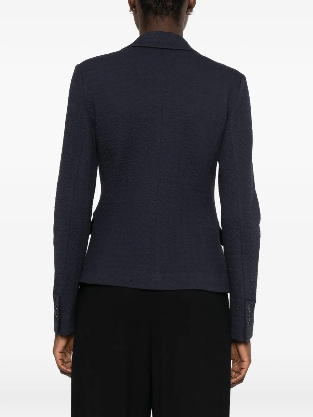 Emporio Armani Jack met dubbele rij knopen Blauw