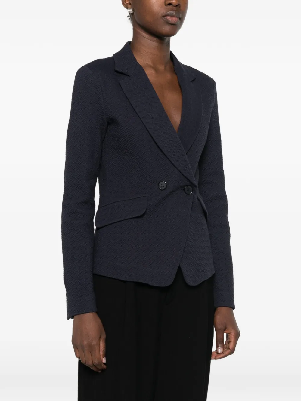 Emporio Armani Jack met dubbele rij knopen Blauw