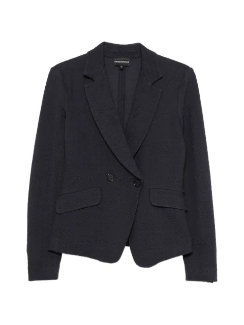 Emporio Armani double-breasted textured jacket