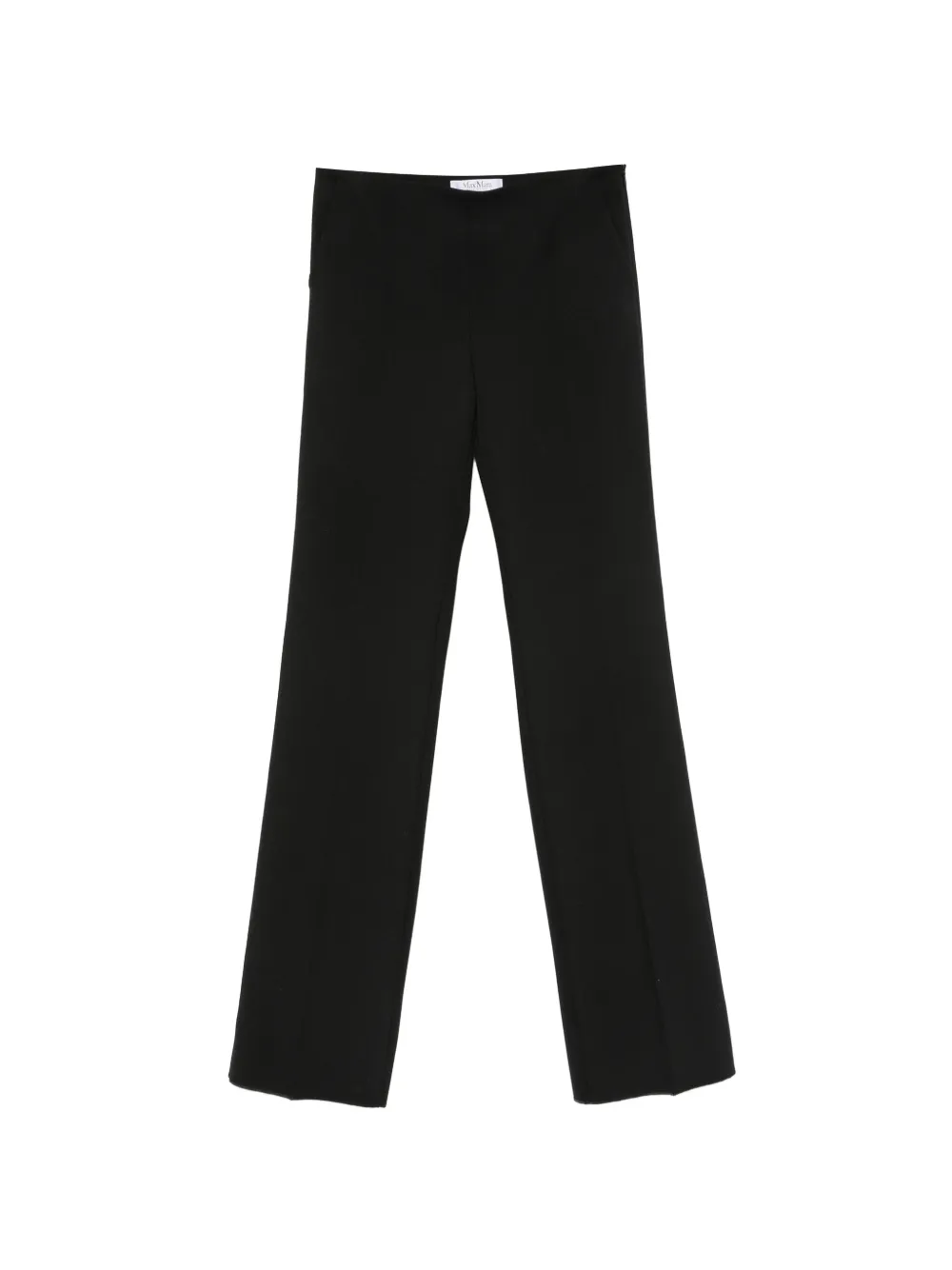 Max Mara Gerade Hose mit Bügelfalten - Schwarz