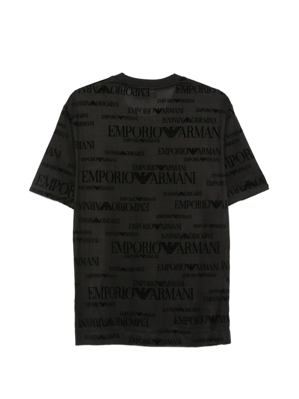 Emporio Armani T-shirt met logoprint Zwart