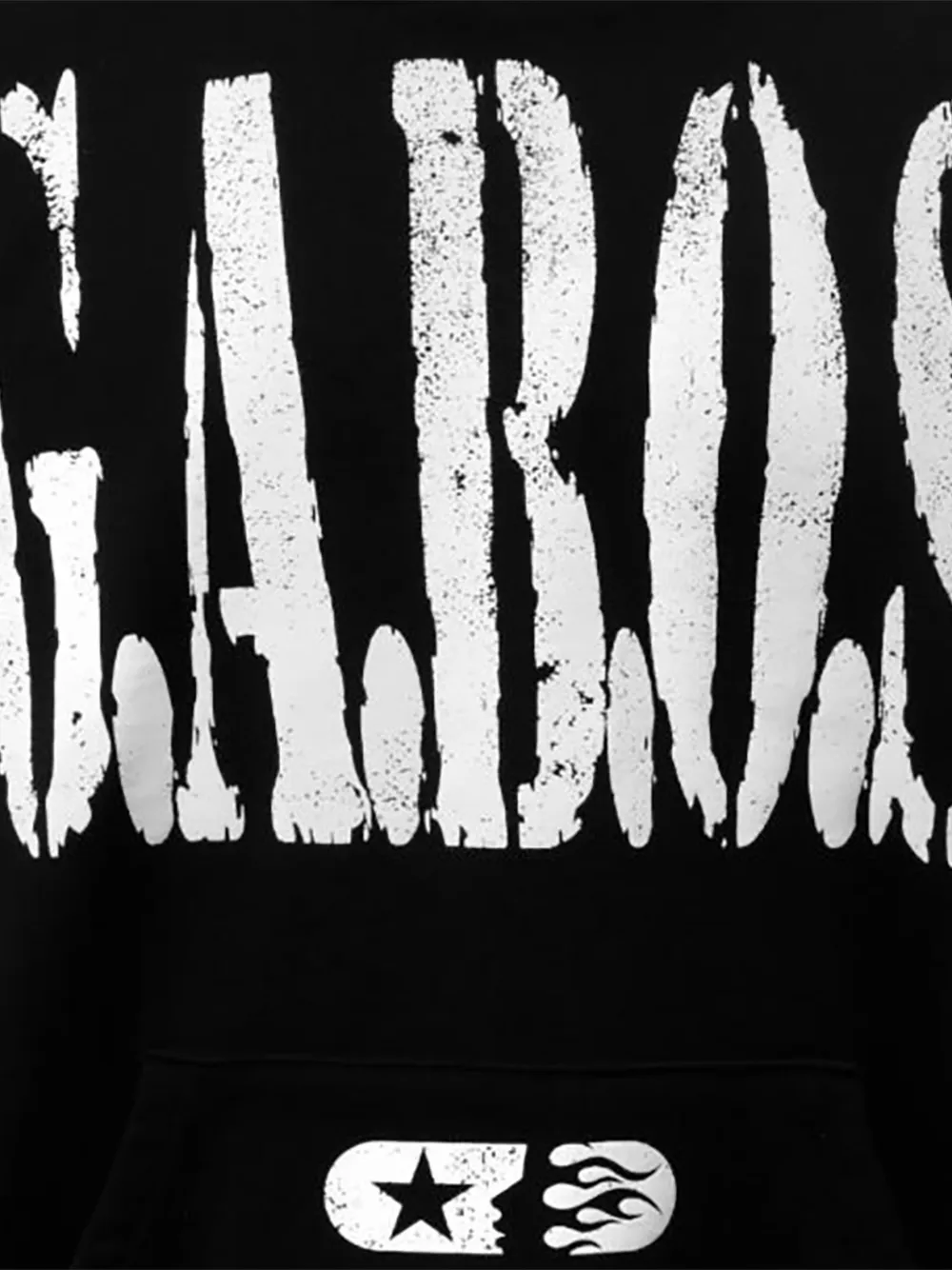 HELLSTAR G.A.B.O.S. logo-print hoodie Zwart