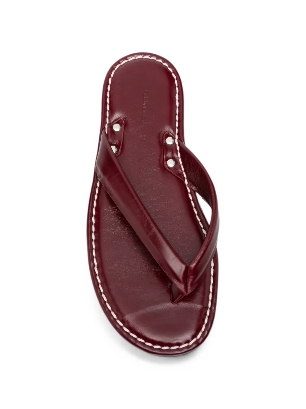 RIA MENORCA Leru contrast-stitched sandals Rood