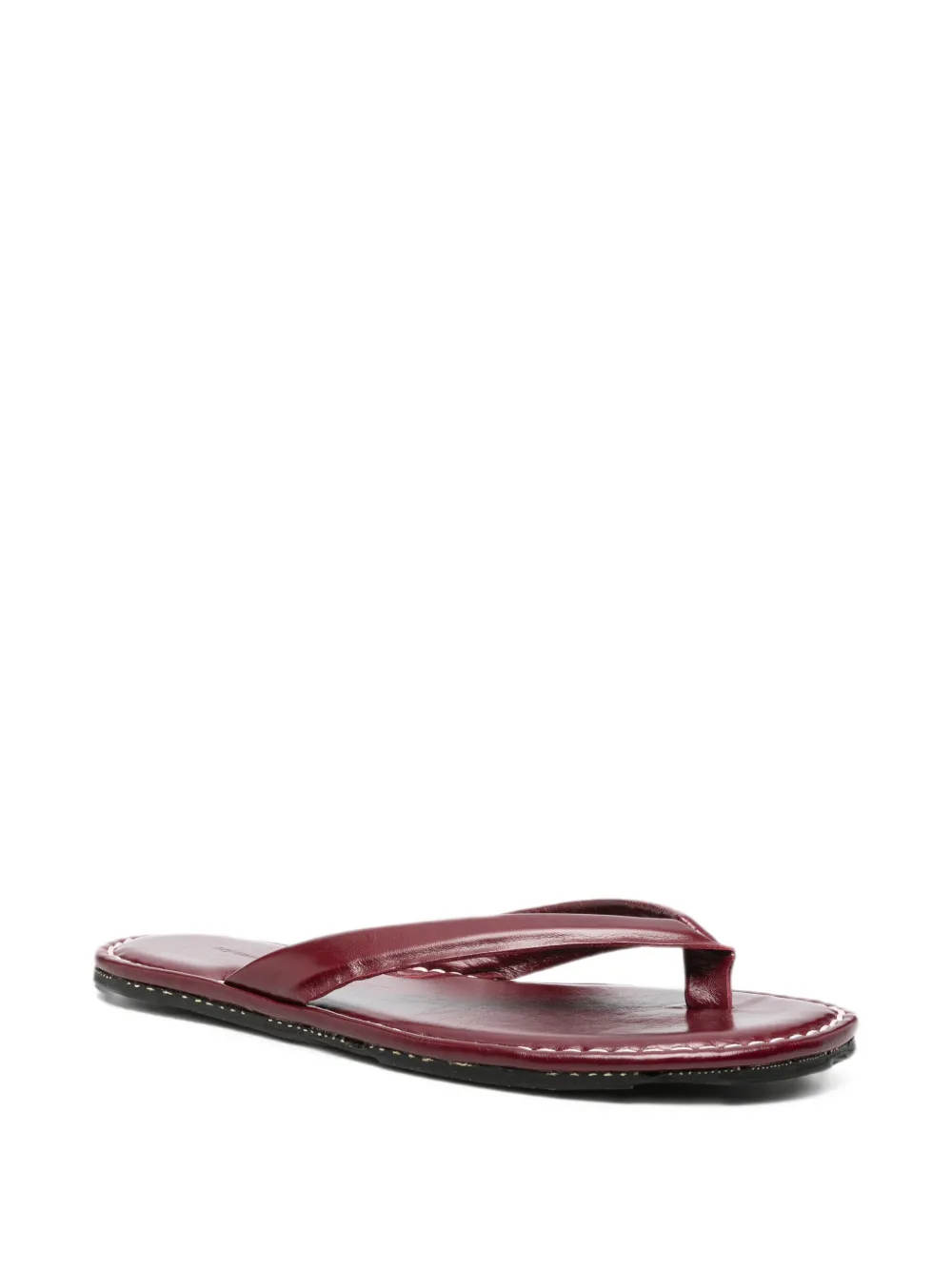 RIA MENORCA Leru contrast-stitched sandals Rood