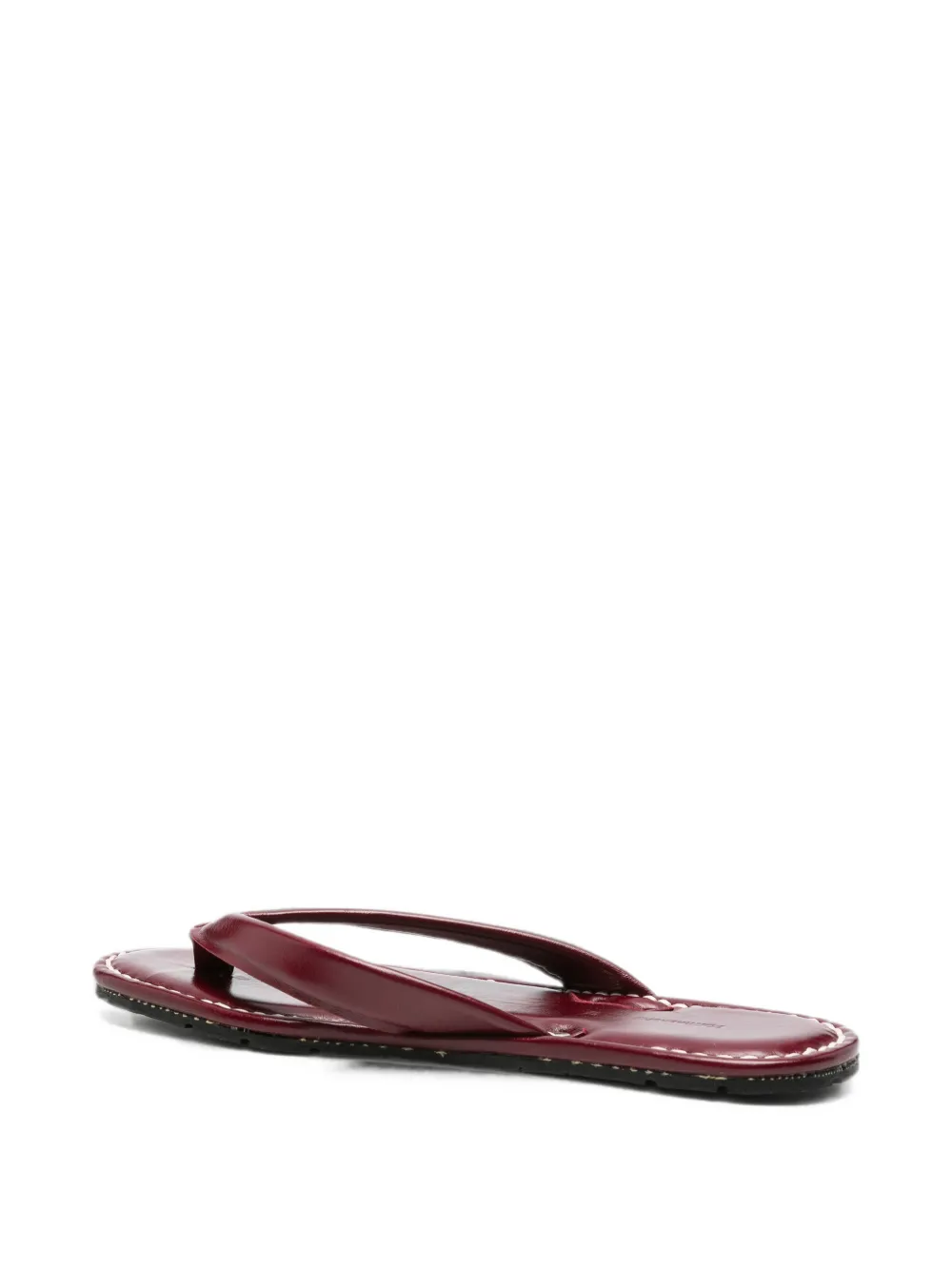 RIA MENORCA Leru contrast-stitched sandals Rood