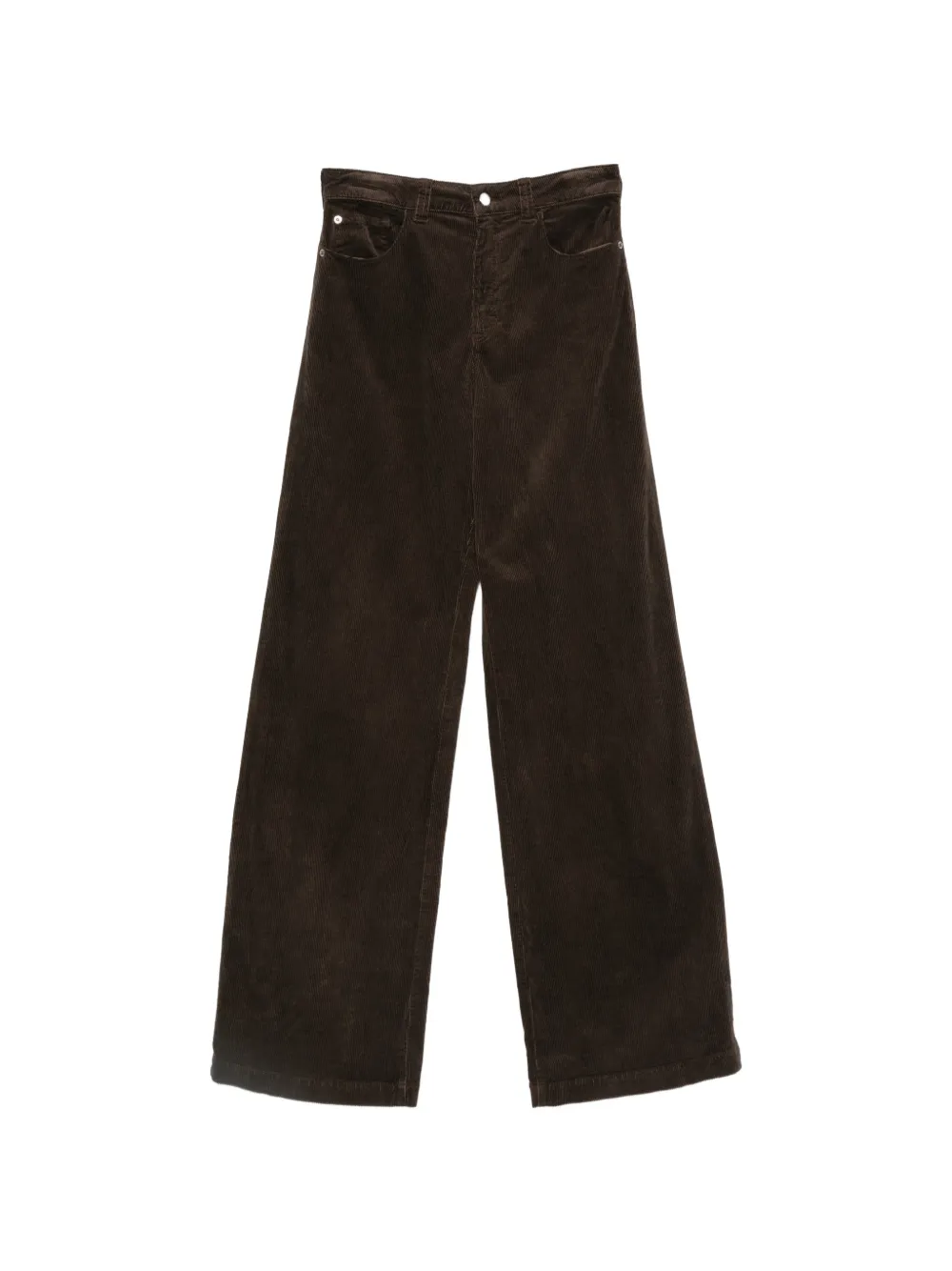 Emporio Armani corduroy wide-leg jeans - Braun