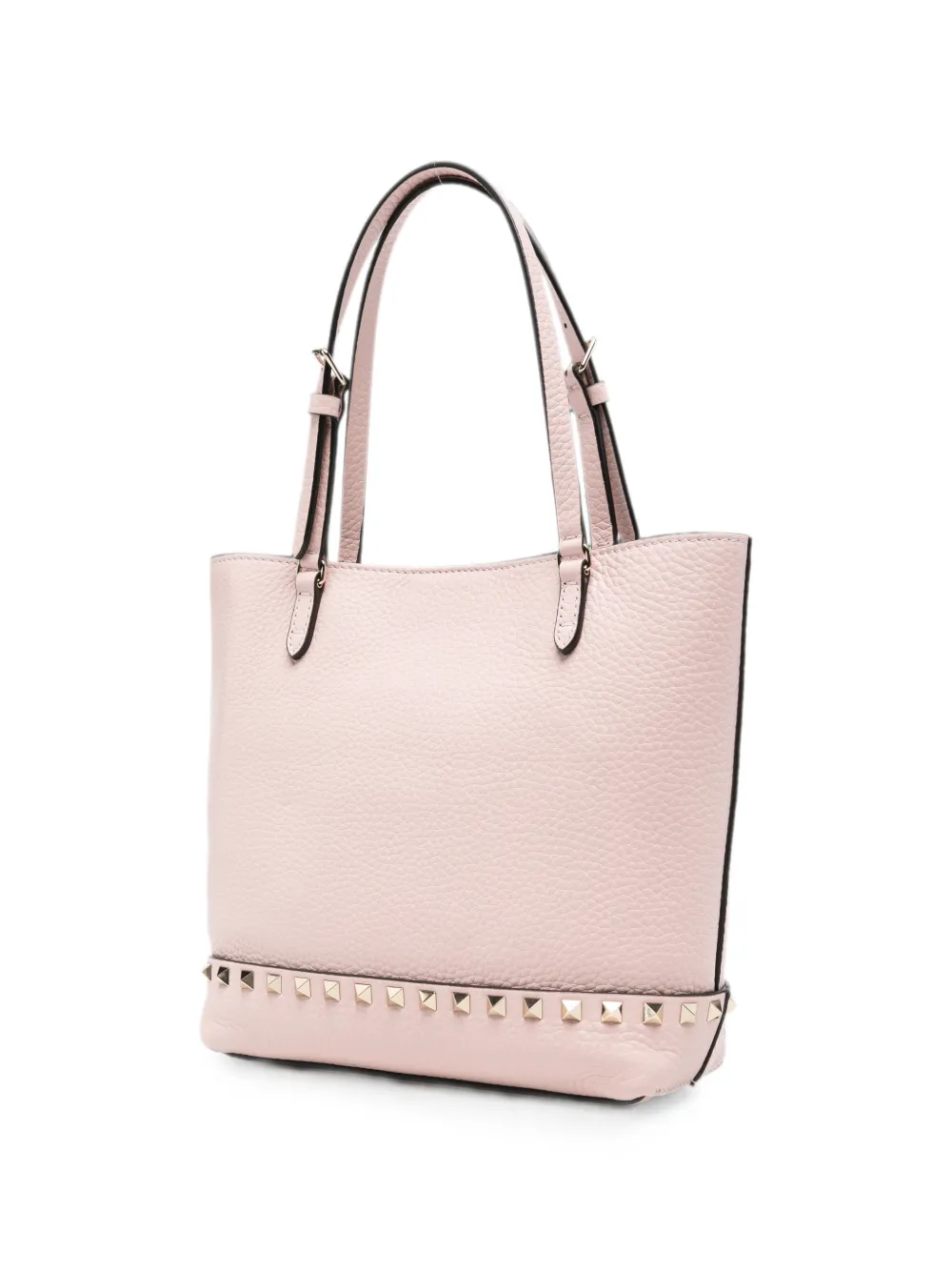 Valentino Garavani Rockstud shopper van bewerkt leer Roze