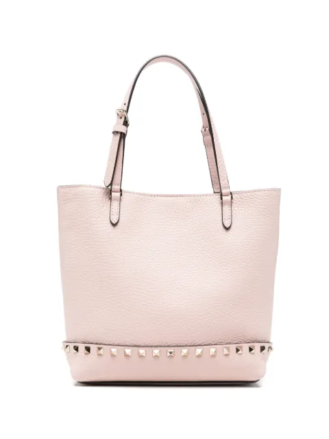 Valentino Garavani Rockstud pebbled leather tote bag
