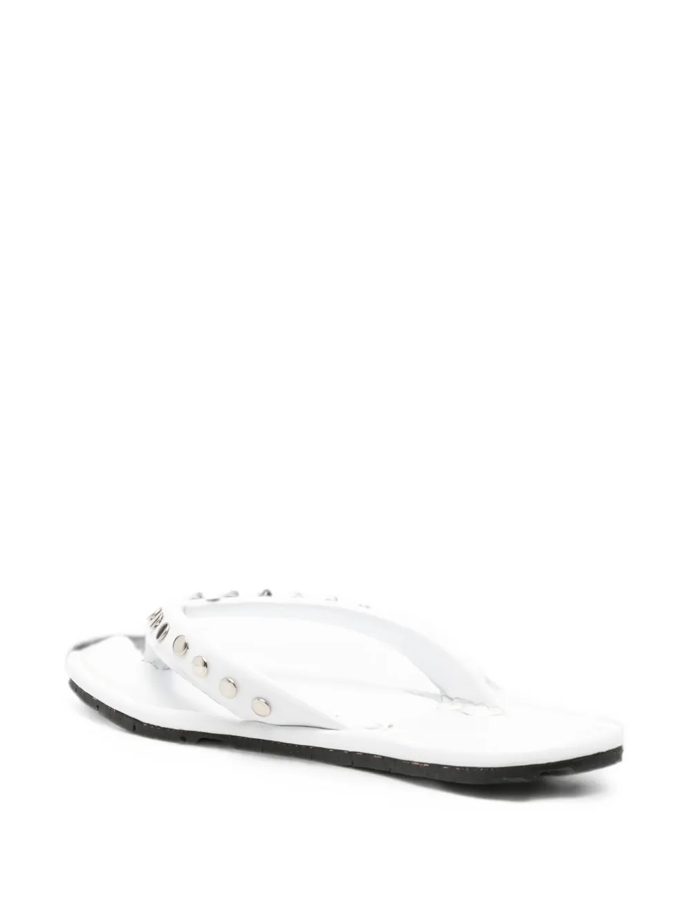 RIA MENORCA Dali studded thong-strap sandals Wit
