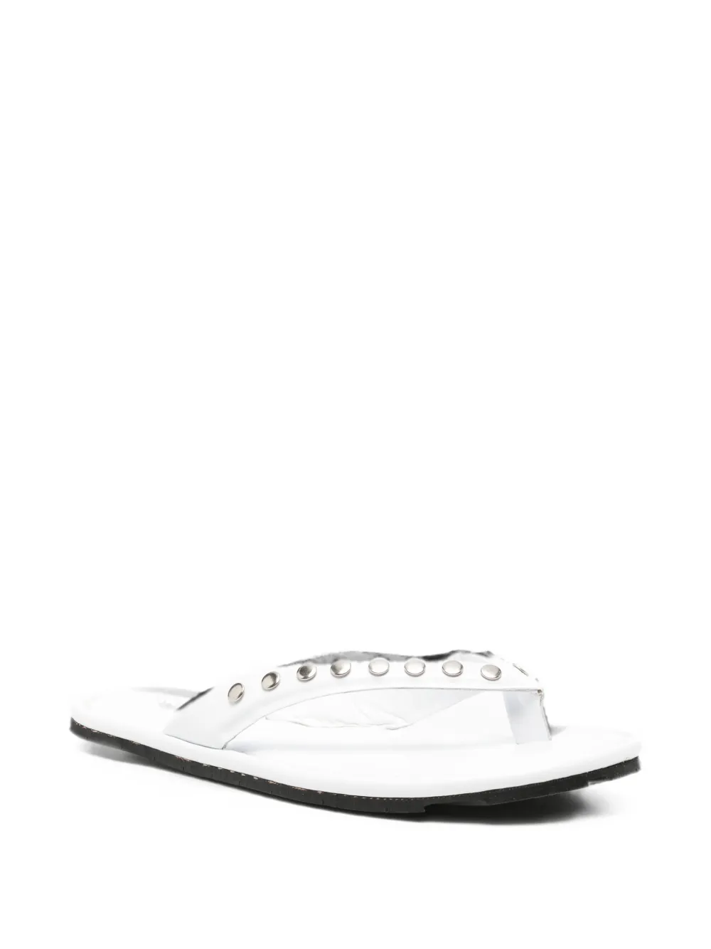 RIA MENORCA Dali studded thong-strap sandals Wit