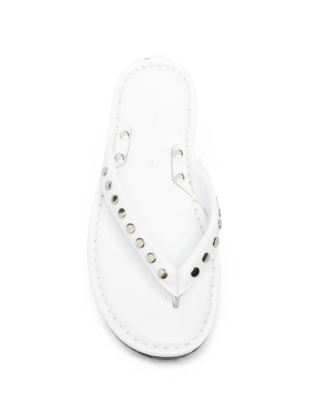 RIA MENORCA Dali studded thong-strap sandals Wit