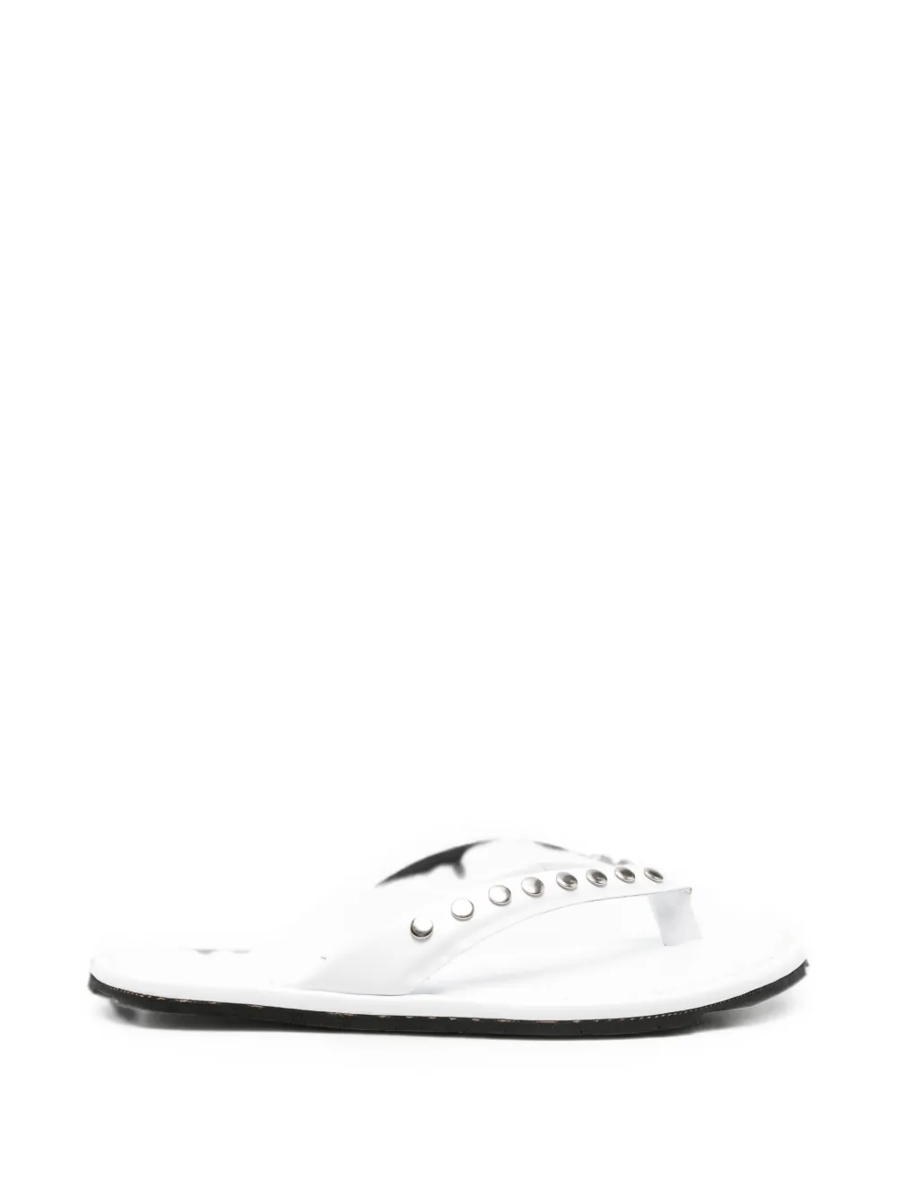RIA MENORCA Dali studded thong-strap sandals Wit