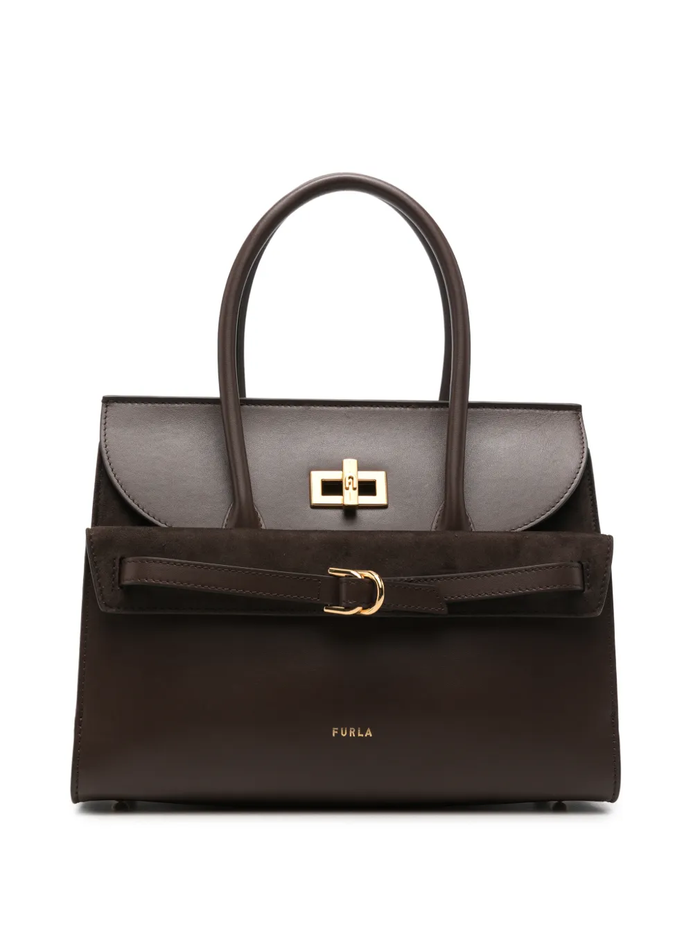 Furla Borsa tote con fibbia - Marrone