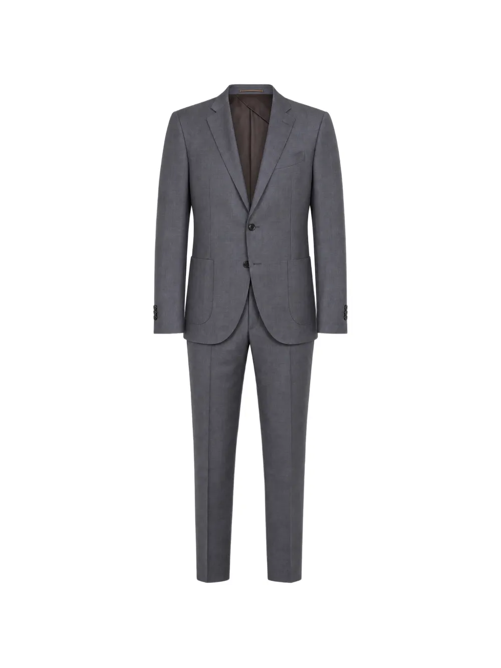 slowear single-breasted notched-lapel suit - Grigio