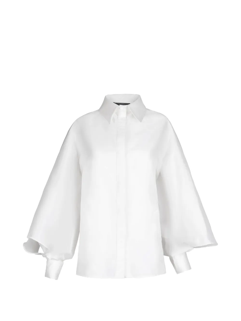 Gaby Charbachy balloon-sleeve concealed-fastening shirt - Bianco