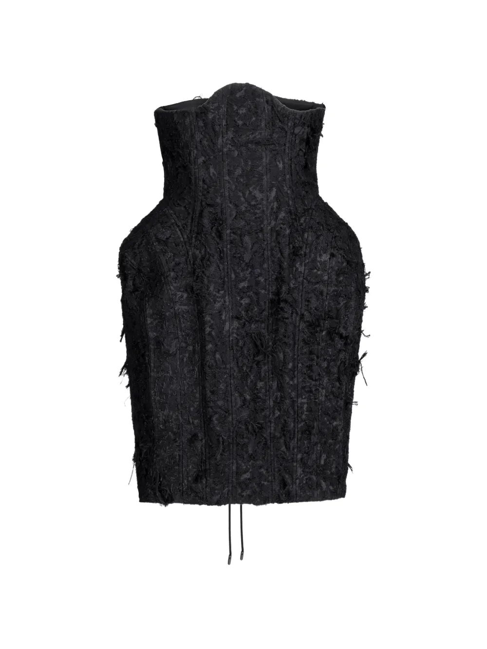 Gaby Charbachy corset-style lace-up mini skirt - Nero