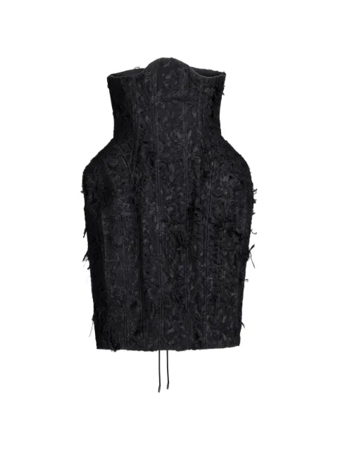 Gaby Charbachy  corset-style lace-up mini skirt